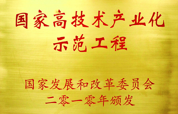 國(guó)家高技術(shù)產(chǎn)業(yè)化示范工程